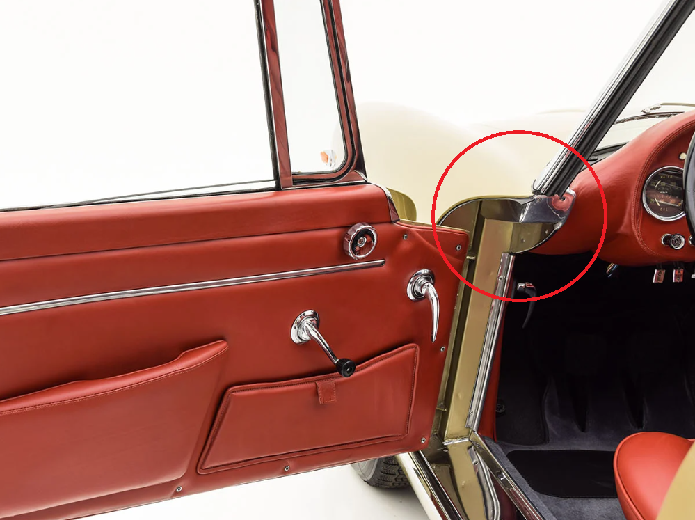 2600-230 SPIDER INNER A-POST ALLOY COVERS - PAIR