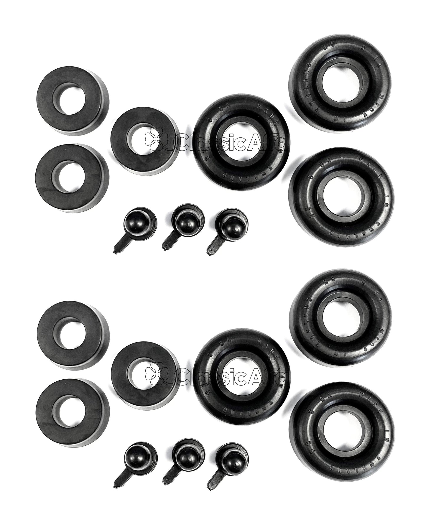 750-042 GIULIETTA FRONT BRAKE CYLINDER SEAL KIT - 3 SHOE BRAKES