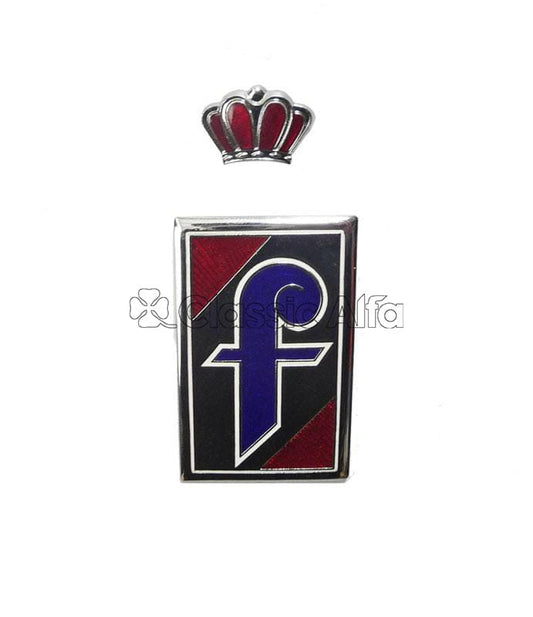 750-602 FARINA 'F' BADGE WITH SEPARATE CROWN - 750 & 101 SERIES SPIDERS