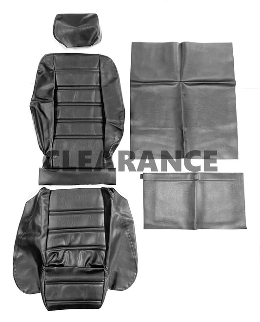 90227 SPIDER S4 (1990-93) SEAT COVER - BLACK VINYL TO CLEAR