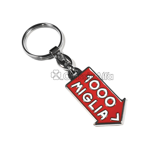AC013 KEYRING - MILLE MIGLIA 1000 - SILVER