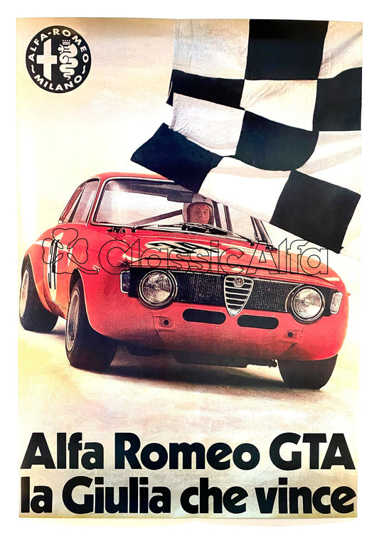 AC020 GTA POSTER 'LA GIULIA CHE VINCE'