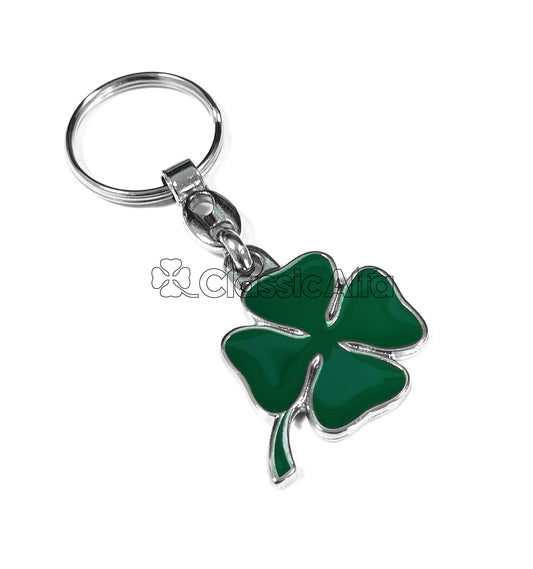 AC047 CLOVER ENAMEL KEYRING