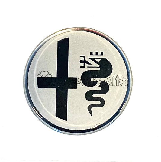 AC062 STEERING WHEEL CENTRE BADGE - SILVER