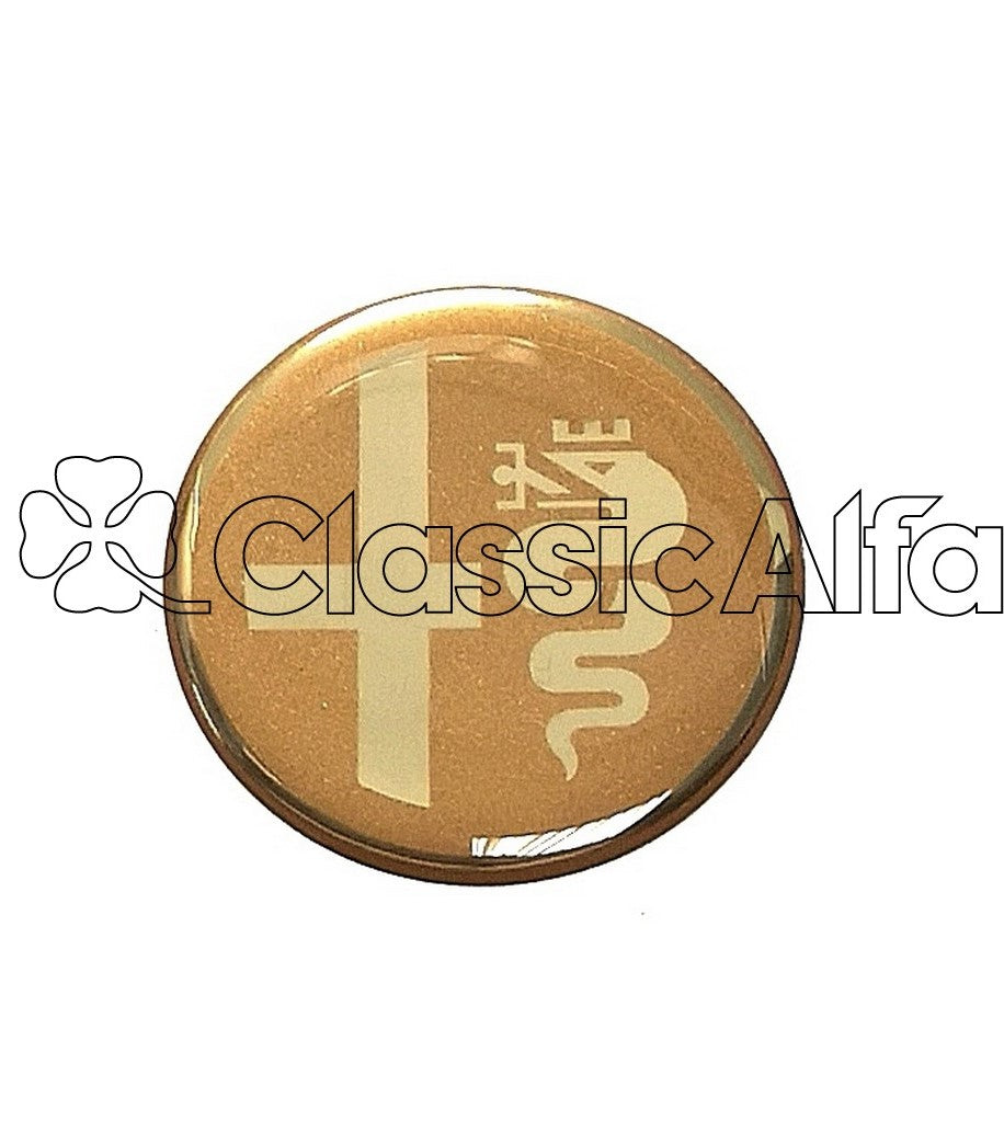 AC067 STEERING WHEEL CENTRE BADGE - GOLD