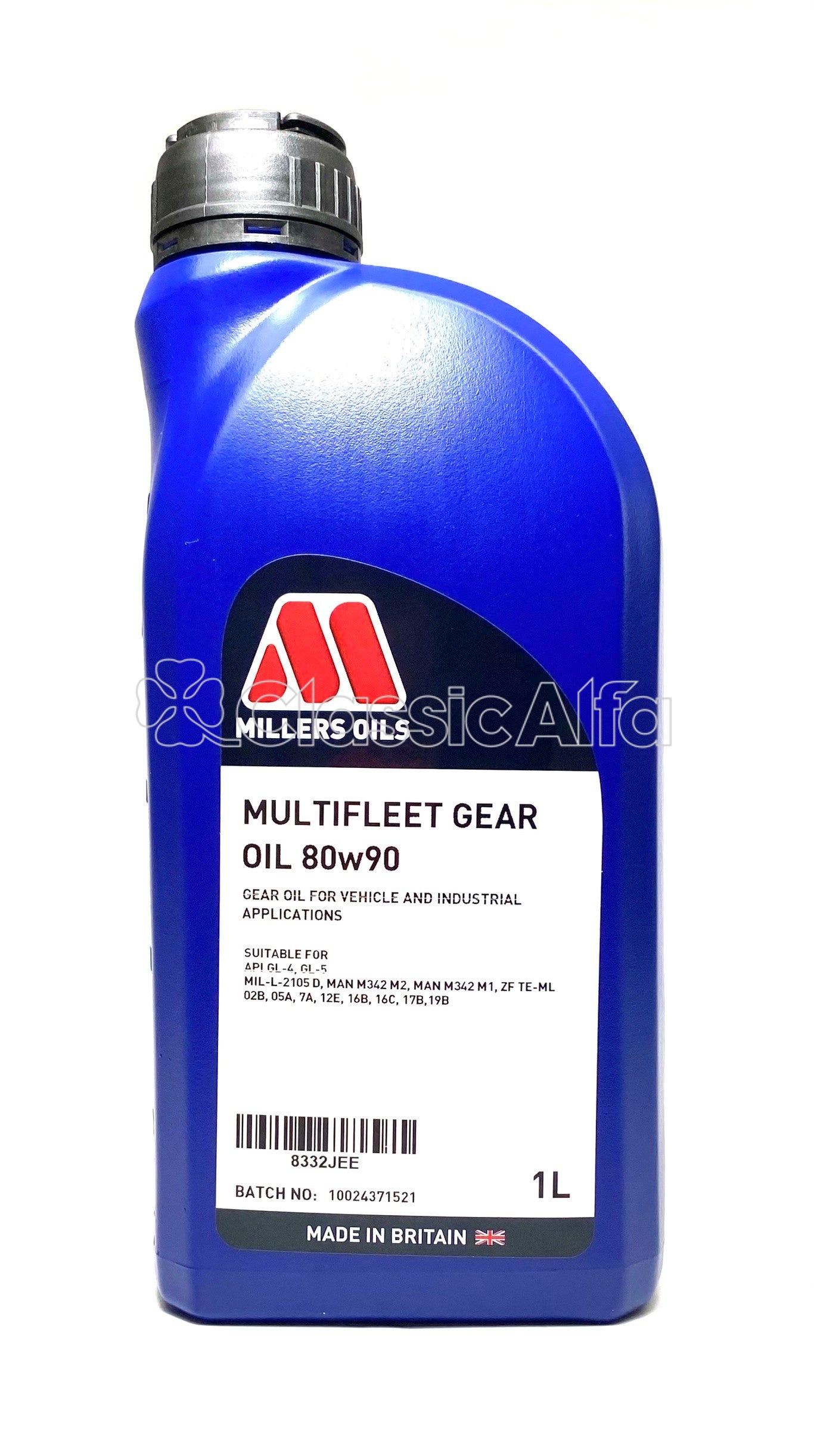 AC107 MILLERS MULTIFLEET 80w/90 GEAR OIL - 1 LITRE