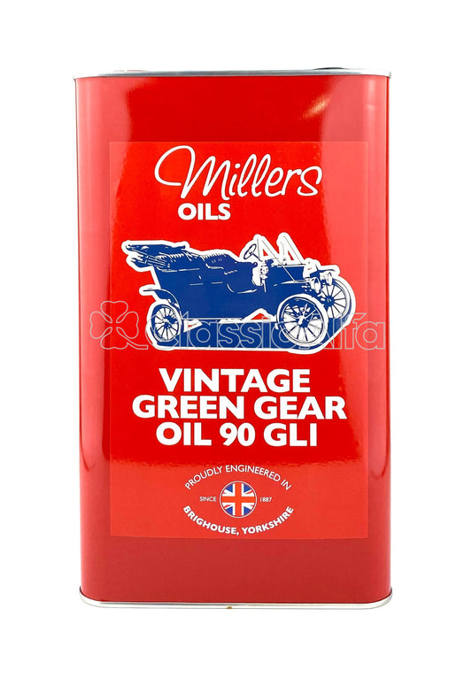 AC137 MILLERS VINTAGE GREEN GEAR OIL 90 GLI - 5 LITRES
