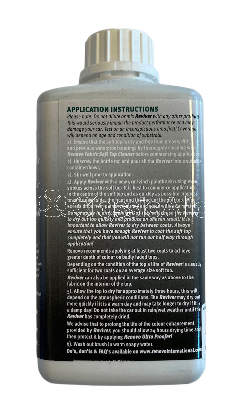 AC140 RENOVO SOFT TOP REVIVER - BLACK - 500 ml