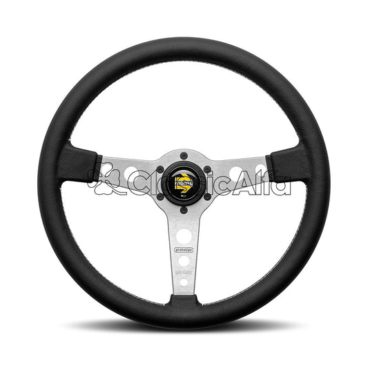 AC160 MOMO PROTOTIPO STEERING WHEEL - SILVER 370mm