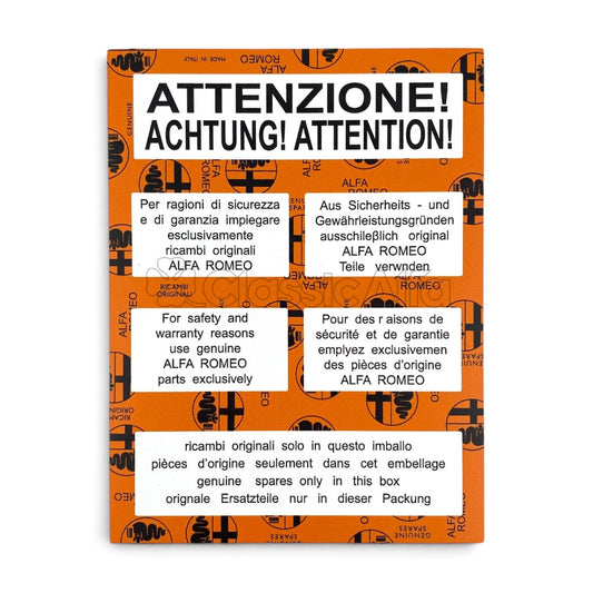 AC178 ATTENZIONE! STICKER - LATE SPIDER