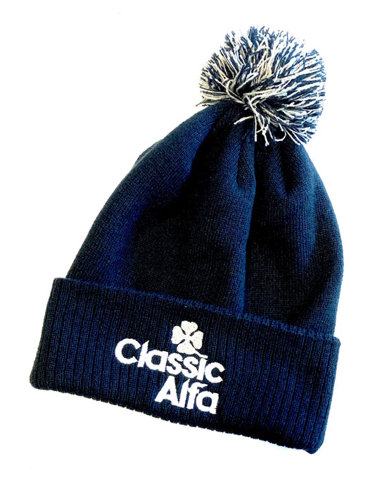 AC509 CLASSIC ALFA BEANIE BOBBLE HAT - BLUE