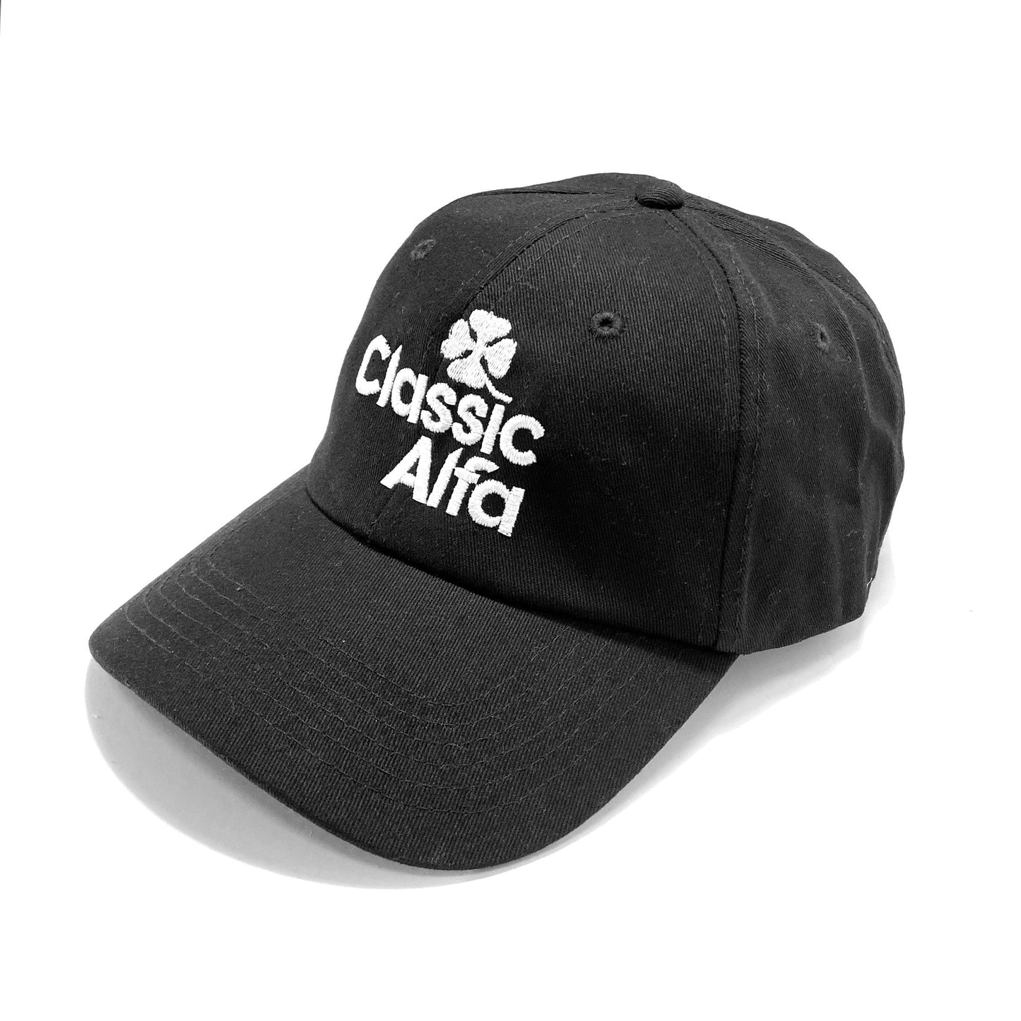 AC512 CLASSIC ALFA BASEBALL HAT - BLACK