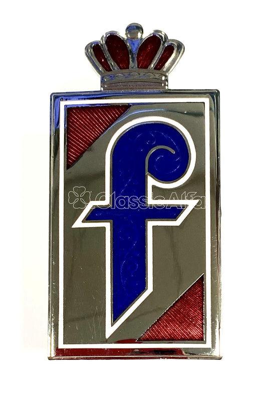 BG019 ENAMEL PININFARINA F BADGE - ROUNDTAIL SPIDER 1966-69