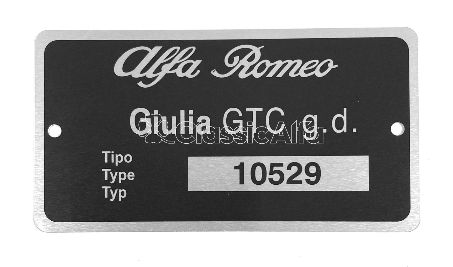 BG053 TYPE PLATE 105.29