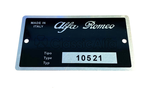 BG065 TYPE PLATE 2000 GTV LHD 105.21