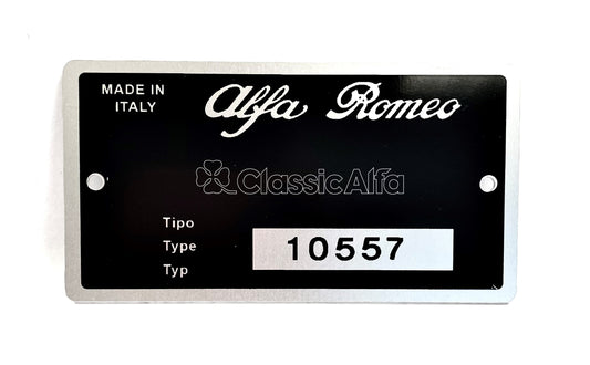 BG071 TYPE PLATE SPIDER VELOCE 1750 LHD 105.57