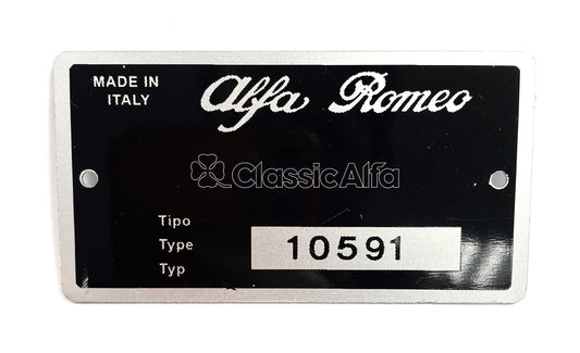 BG073 - TYPE PLATE SPIDER 1300 JUNIOR LHD 105.91