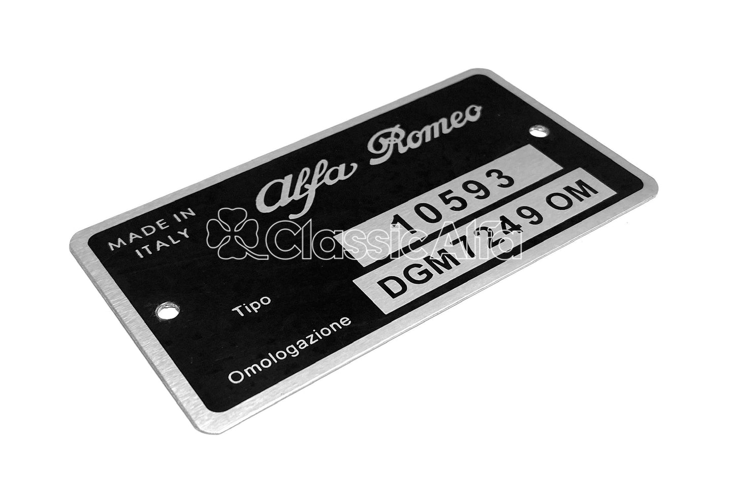BG089 JUNIOR ZAGATO 1300 TYPE PLATE 105.93
