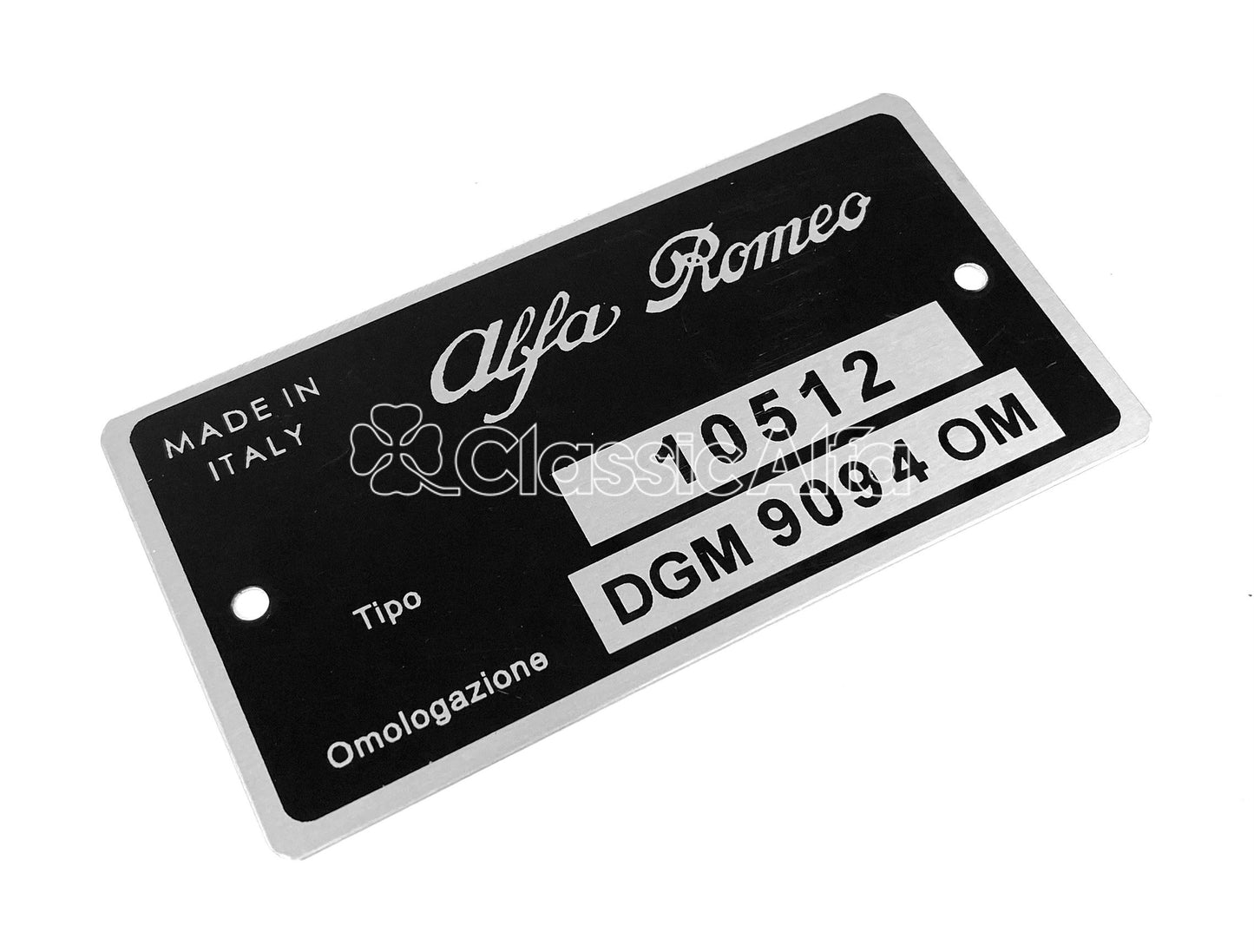 BG092 TYPE PLATE BERLINA 2000 105.12