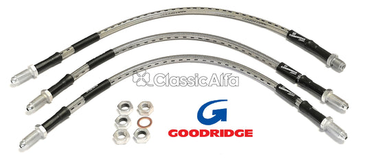 BR044 GOODRIDGE BRAIDED BRAKE HOSE SET - TUV APPROVED