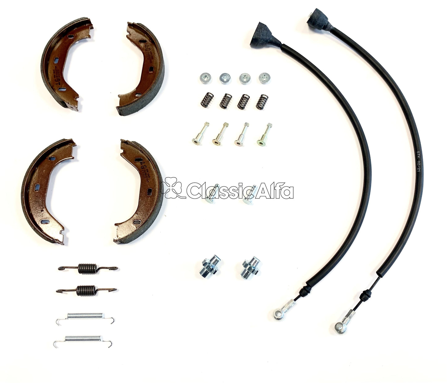 BR051/1 HANDBRAKE SHOES KIT (ATE)