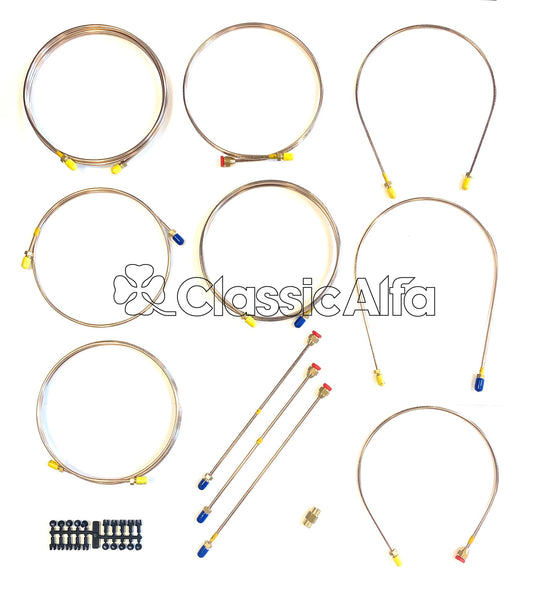 BR303 BRAKE LINE SET - CUPRO-NICKEL - RHD SERIES 2 SPIDER 1970-78