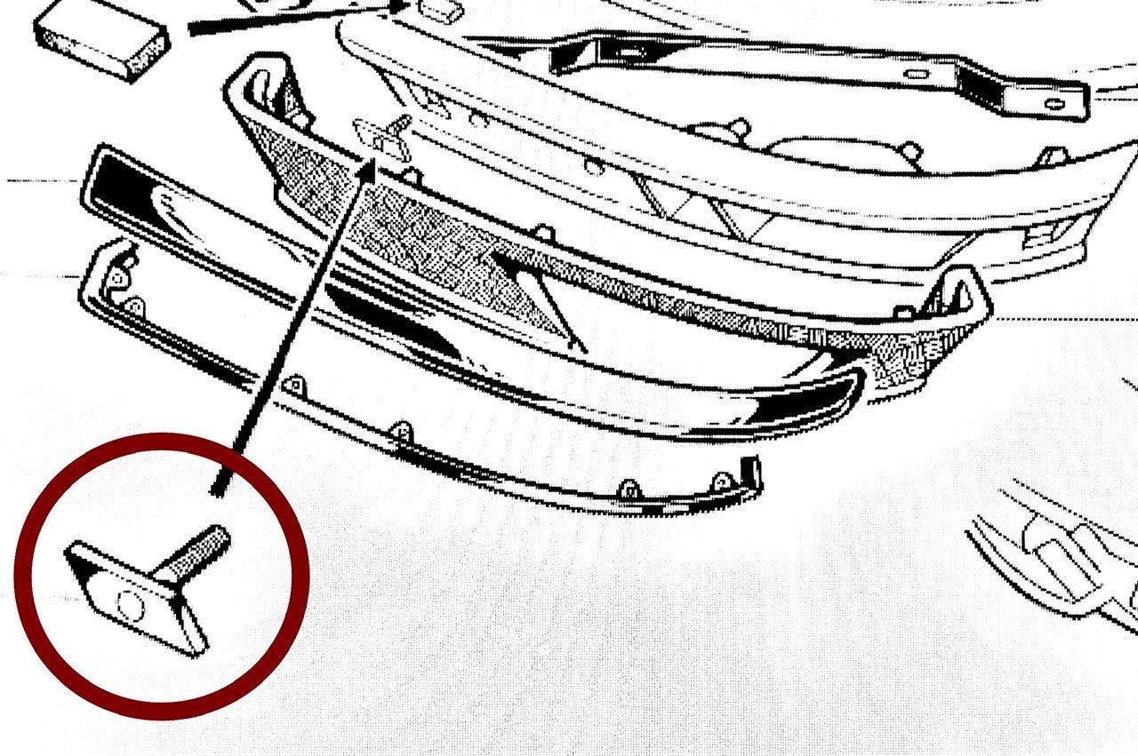 CH107 SPIDER FRONT BUMPER FASTENER