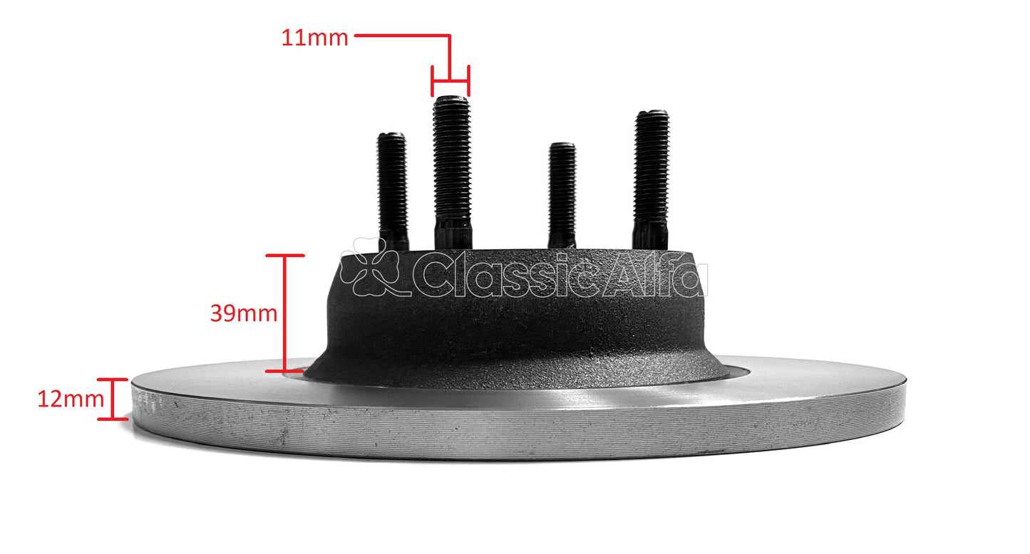 D0152 FRONT BRAKE DISC 4 BOLT 116 & 75 81>