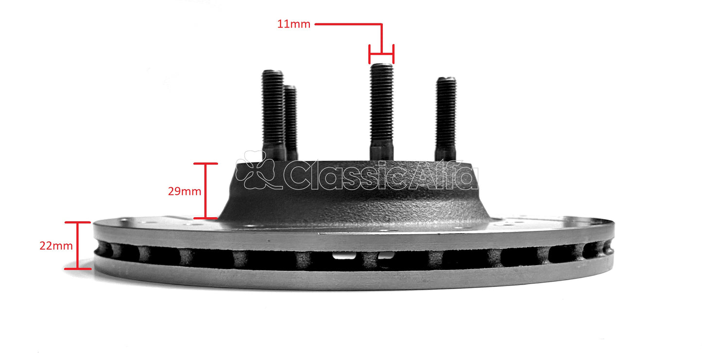 D0159 FRONT BRAKE DISC SPORT GTV6 & 75 V6