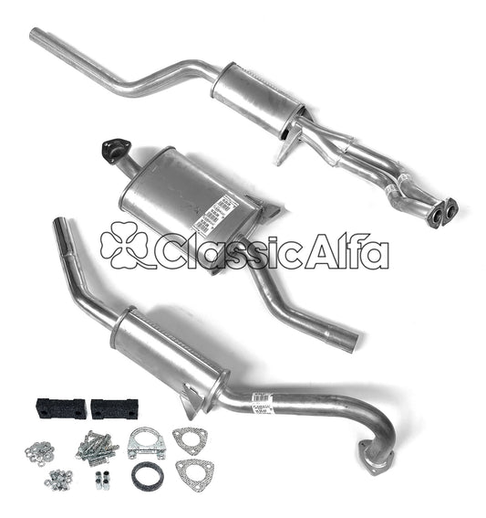 EX003 COMPLETE EXHAUST GIULIA SALOON - NOW WITH FITTING KIT.