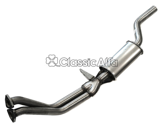 EX070 STAINLESS FRONT EXHAUST - SPIDER (71-86)