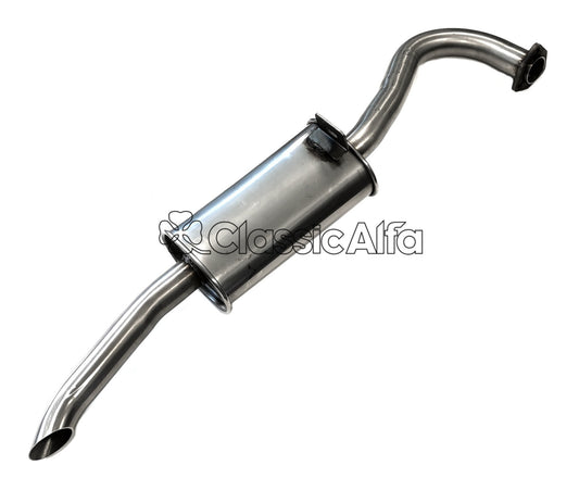 EX072 STAINLESS REAR EXHAUST - SPIDER (71-83)