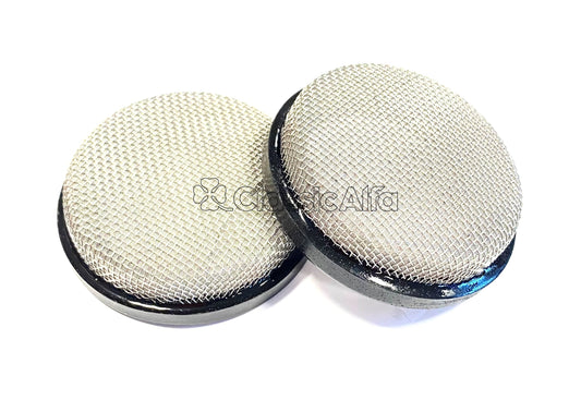 FL069 PAIR OF 63mm MESH FILTERS TO SUIT 45 DCOE CARBURETTORS