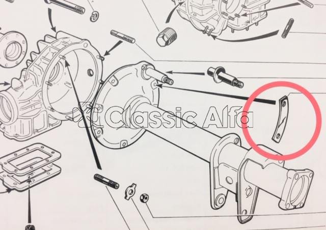 GB073 DIFFERENTIAL TAB WASHER LEFT SIDE