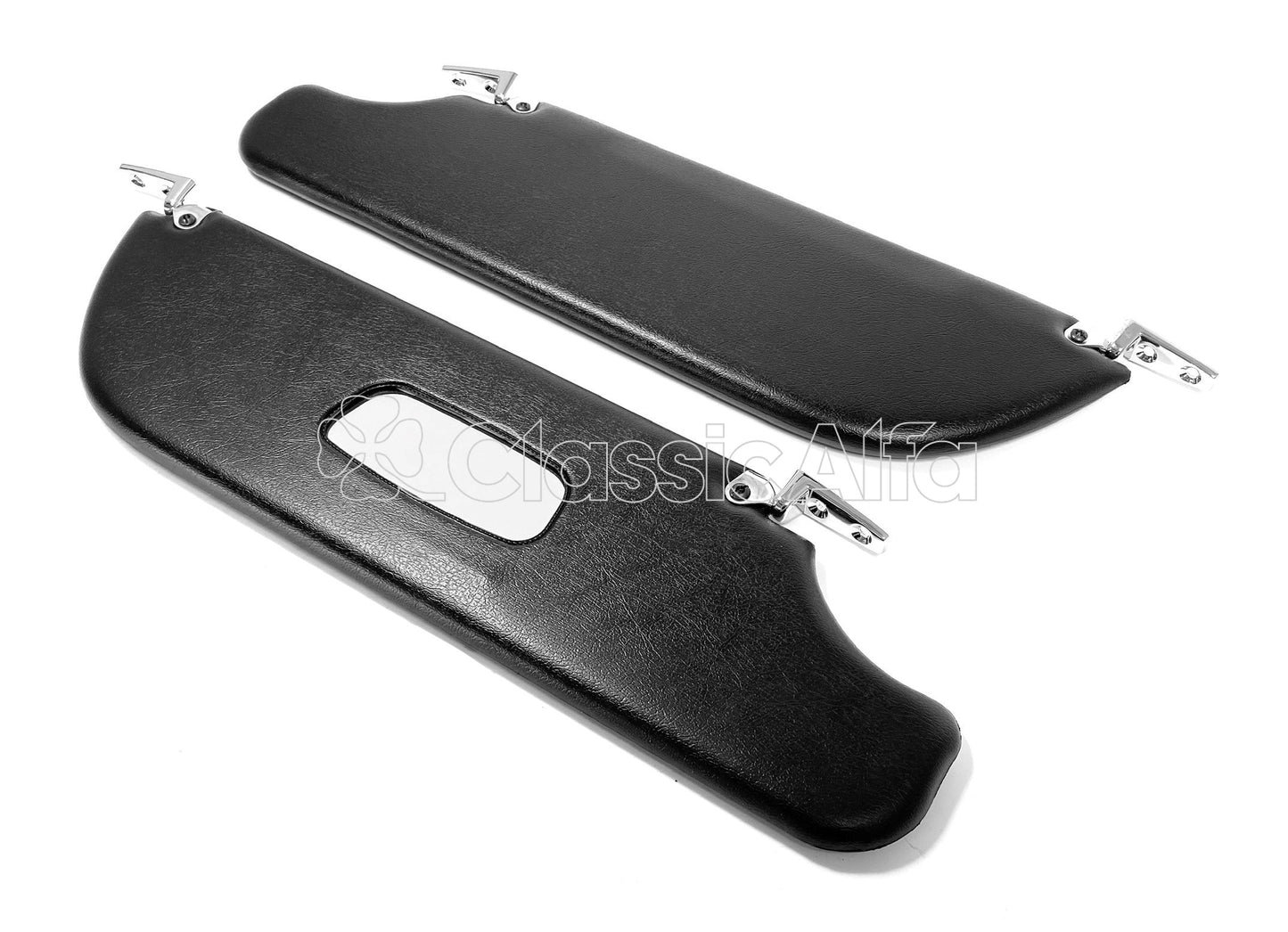 IN143 SPIDER SUN VISOR CHROME SUPPORTS 1966-89 - PAIR