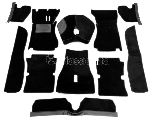 IN242 LHD 1750 GTV STANDING PEDALS CARPET SET - BLACK