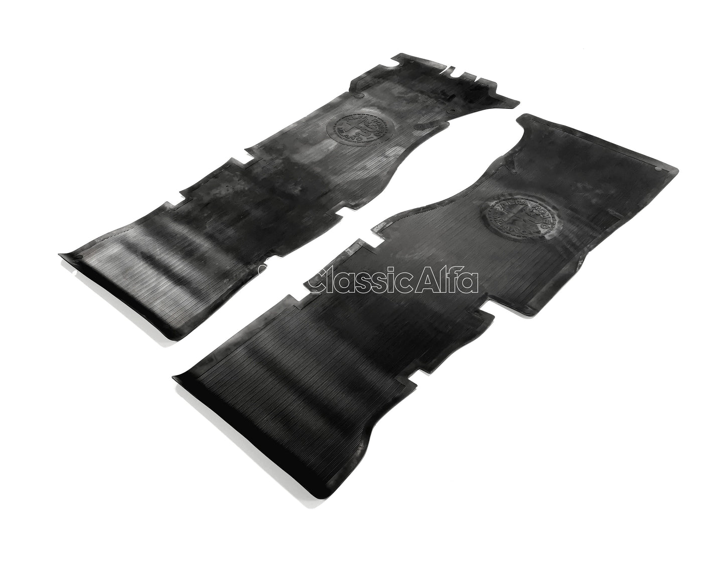 IN257 GIULIA RUBBER FLOOR MATS- HANGING PEDALS - LEFT HAND DRIVE CARS