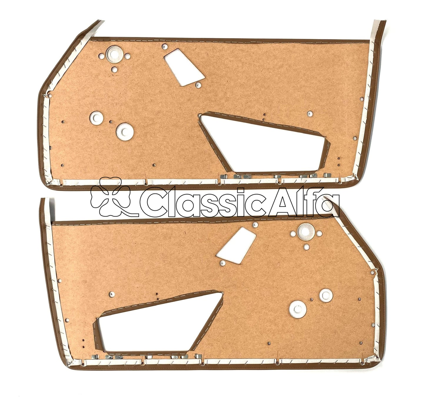IN279 SPIDER 1984-89 INNER DOOR TRIM PANELS - BROWN - PAIR