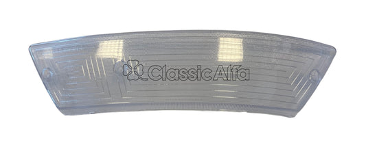 LT040/2 1970-84 SPIDER FRONT LIGHT LENS - LEFT CLEAR - FOR EURO MARKETS