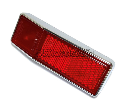 LT146 USA SPEC RED SIDE MARKER LIGHT/REFLECTOR WITH CHROME FRAME 1971 ON