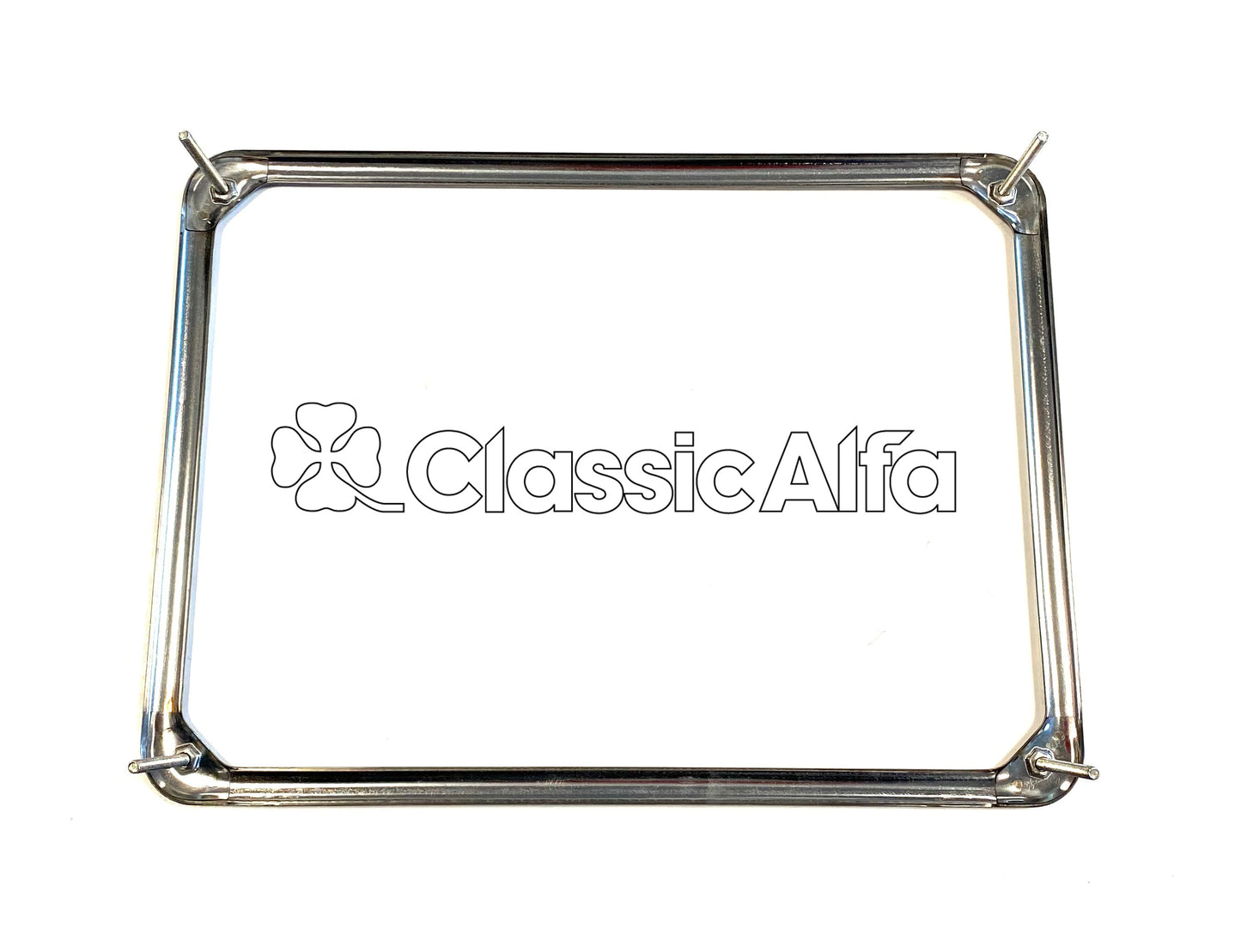 MI039 REAR NUMBER PLATE METAL FRAME WITH HIDDEN STUDS