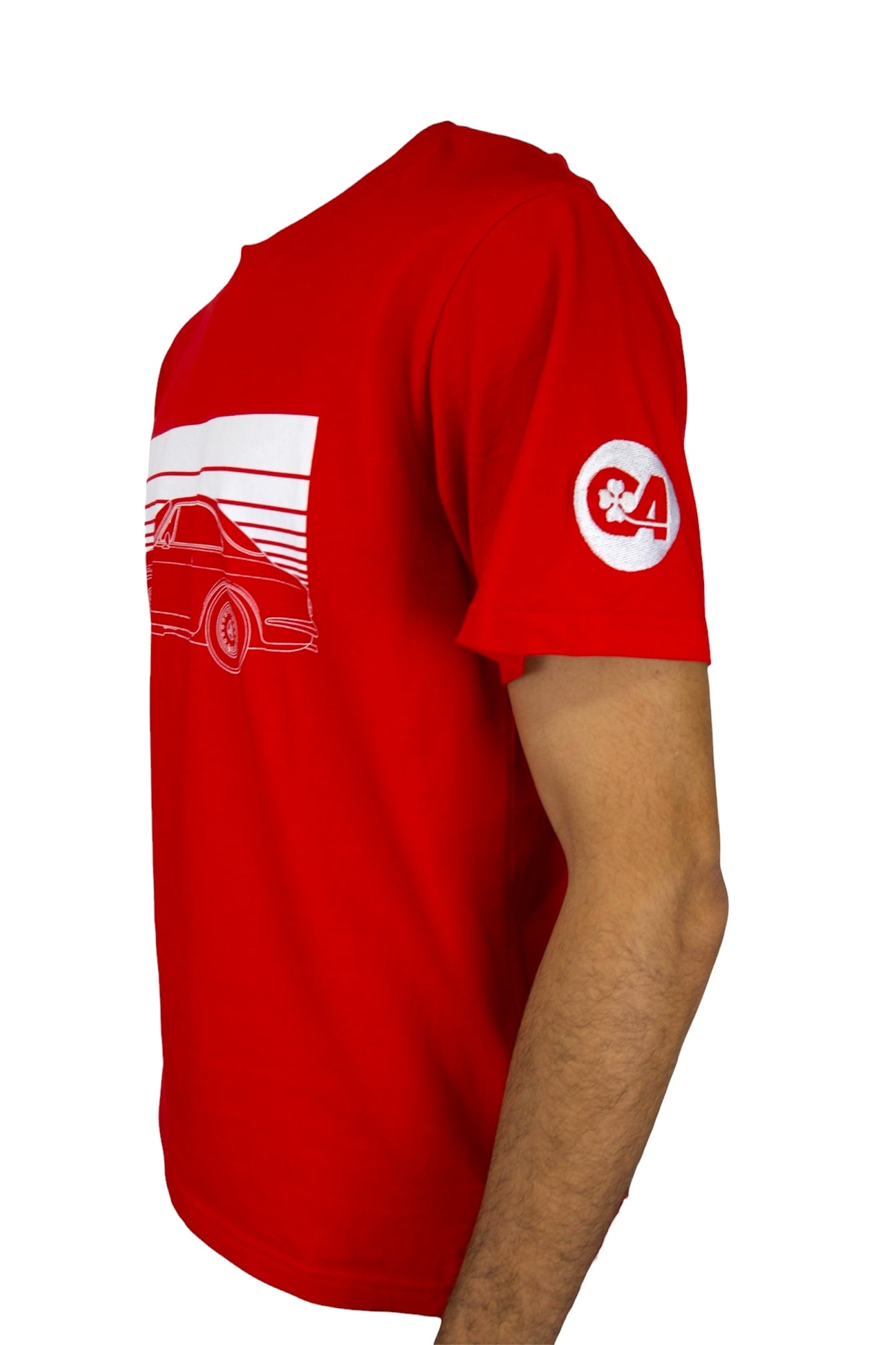 CLASSIC ALFA 105 GT GRAPHIC T-SHIRT - RED