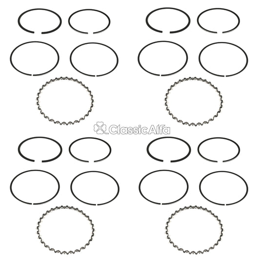 EN008 PISTON RINGS - 1750cc ENGINES & MONTREAL (4mm OIL RING)