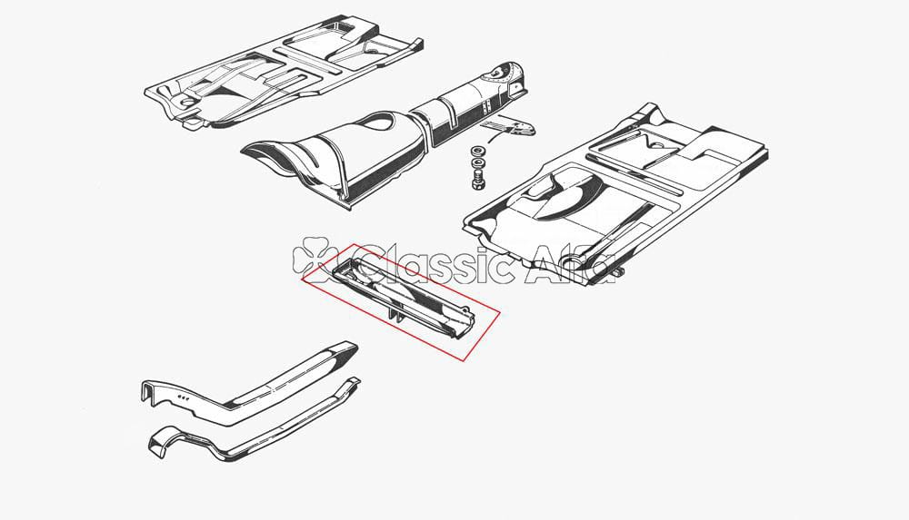 ST087 TRANSVERSE CHASSIS FRAME PIECE - LEFT