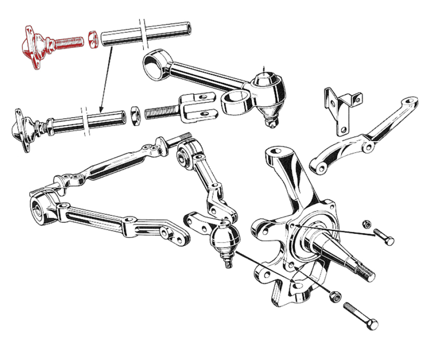 SU037 CASTOR ARM BALL JOINT