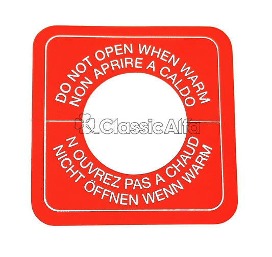 WA038 RED STICKER FOR RAD CAP