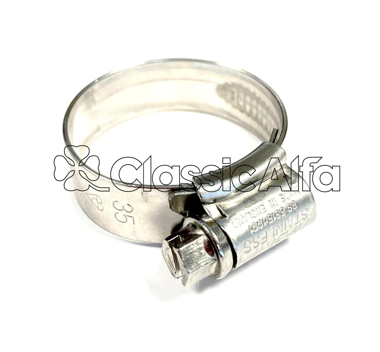 WA072 STAINLESS STEEL HOSE CLAMP - 25-35mm SIZE