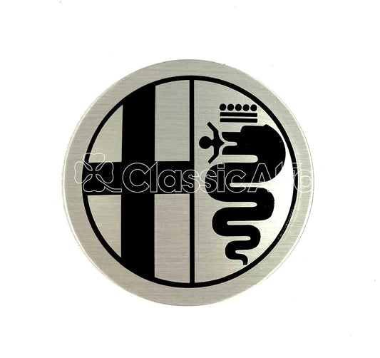 WH020/1 WHEEL CENTRE BADGE 48mm SILVER BACKGROUND