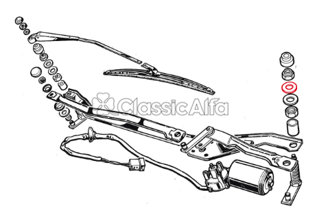 WI047 STAINLESS STEEL WIPER SPINDLE WASHER