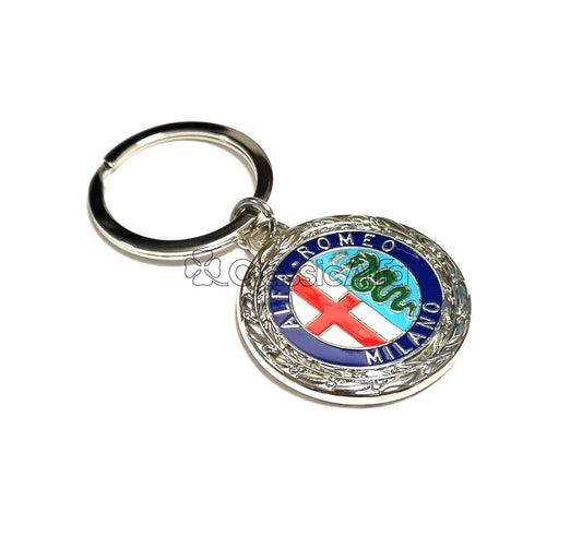 AC054 ALFA ROMEO ENAMEL KEYRING
